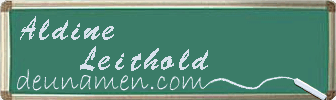 Aldine Leithold Visitenkarte